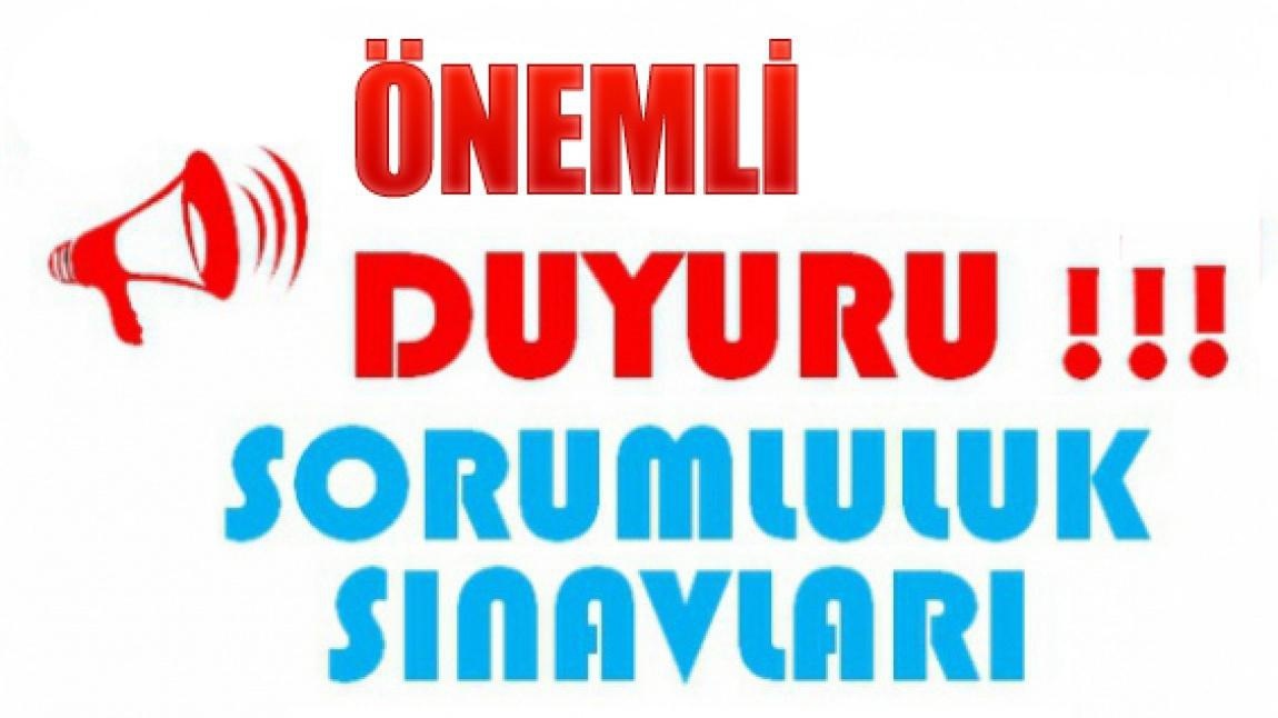 Sorumluluk sınavları